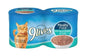 9LIVES MEATY PATE' CHICKEN & TUNA 4CT