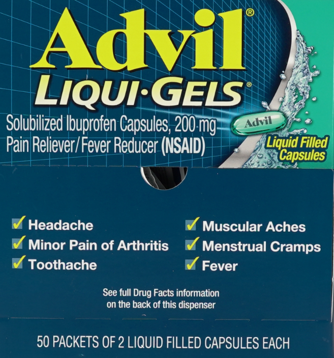 ADVIL LIQUI-GELS 50CT.