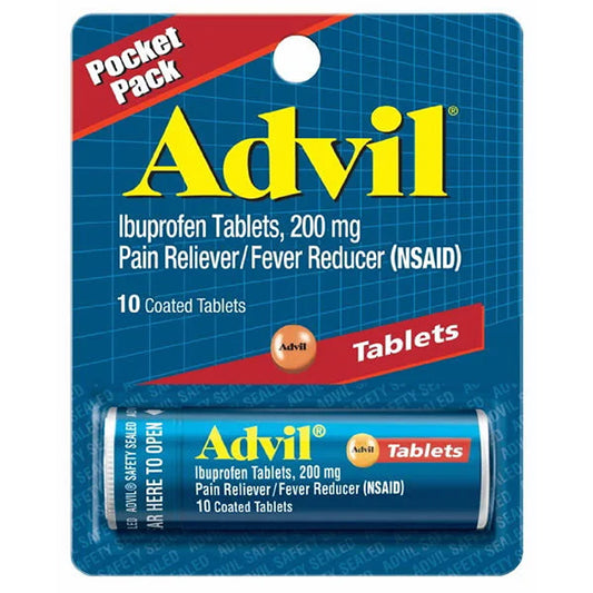 ADVIL PAIN RELEIF VIAL TUBES 10PK/24CT