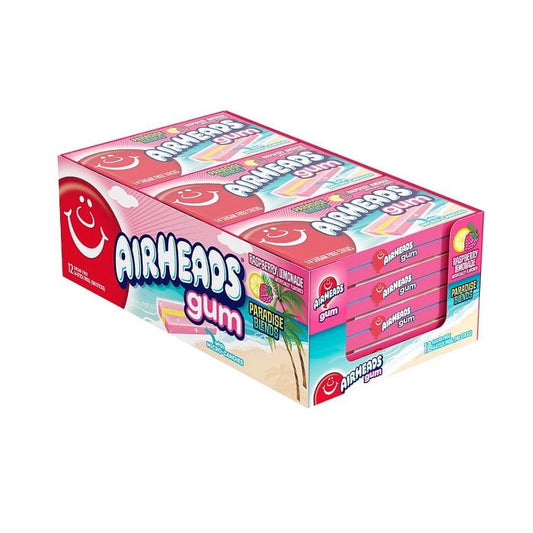AIRHEADS GUM RASPBERRY LEMONADE 12CT
