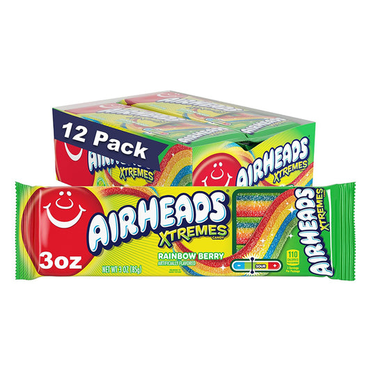 AIRHEADS XTREMES RAINBOW BERRY KING SIZE 12CT