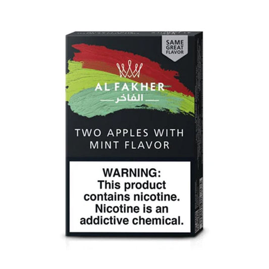 AL FAKHER 50G TWO APPLES W/MINT 10CT