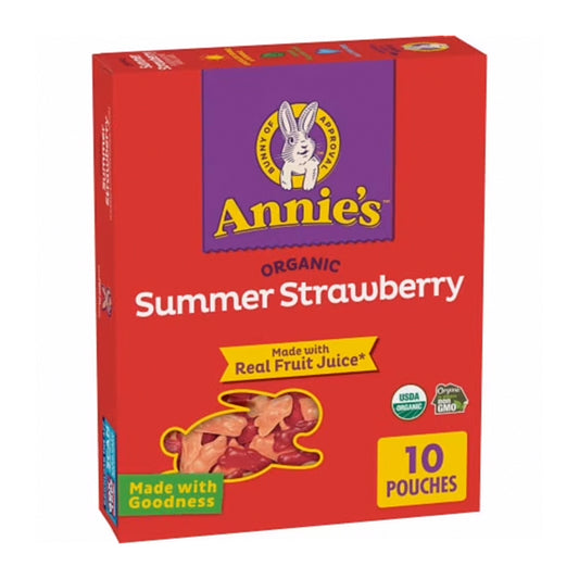 ANNIES ORGANIC GUMMIES SUMMER STRAWBERRY .7OZ/10CT