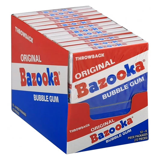 BAZOOKA BUBBLE GUM 12CT