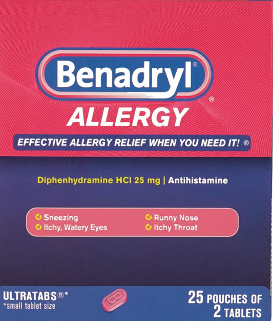 BENADRYL ALLERGY 25 POUCHES