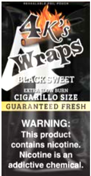 GOOD TIMES 4K'S WRAPS BLACK SWEET 4/1.29