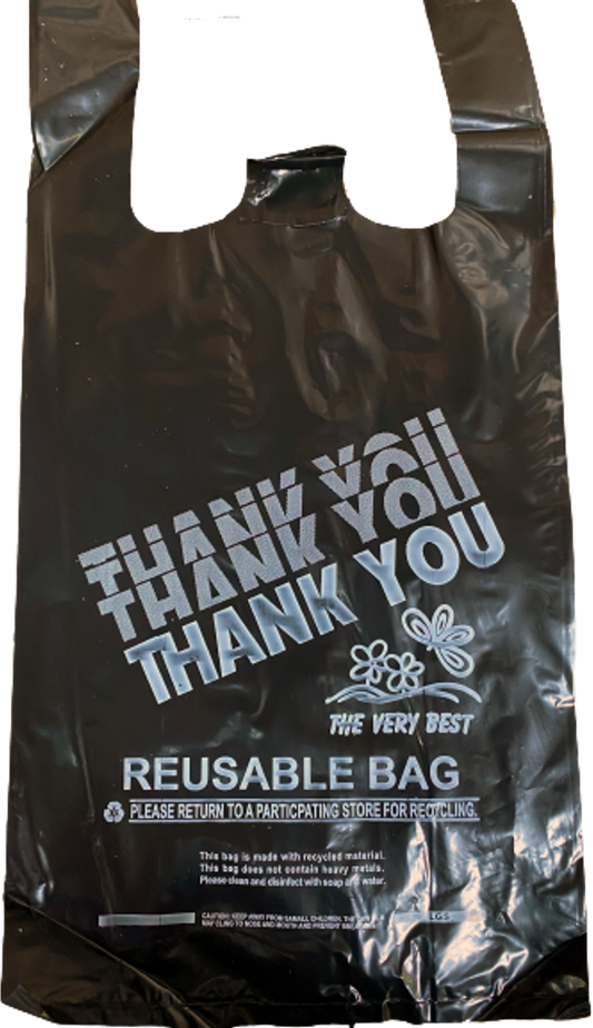 PLASTIC BAG (REUSABLE) 8X4X16 300CT 45MIC