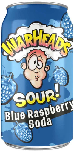 WARHEADS SODA SOUR BLUE RASBERRY 12CT