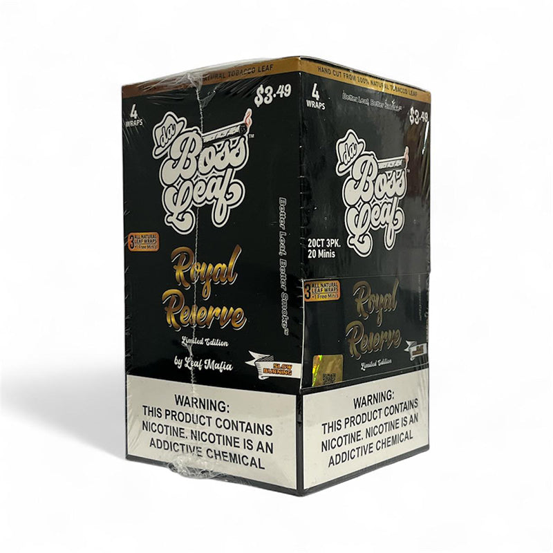 BOSS LEAF MINI ROYAL RESERVE 3PK/20CT