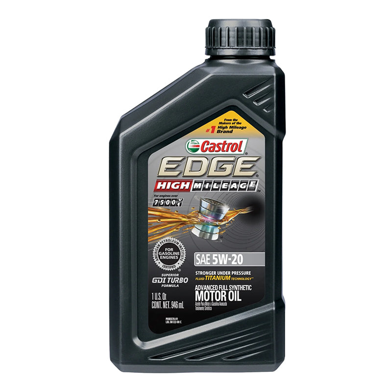 CASTROL-EDGE-HIGH MILEAGE 5W20 6/1QT