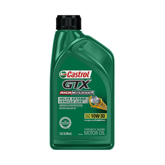 CASTROL-GTX-HIGH MILEAGE 10W30 6/1QT