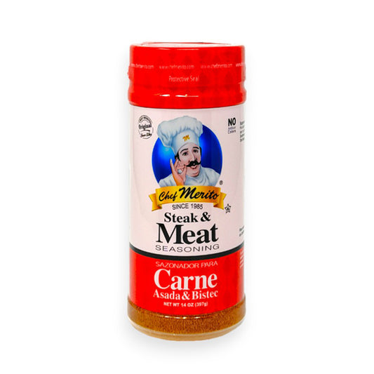 CHEF MERITO STEAK & MEAT SEASONING 14OZ/1CT