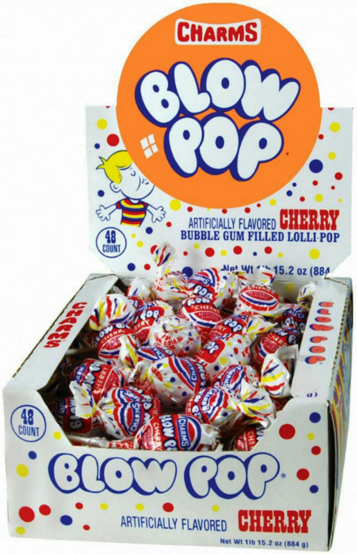 BLOW POPS CHERRY 48CT
