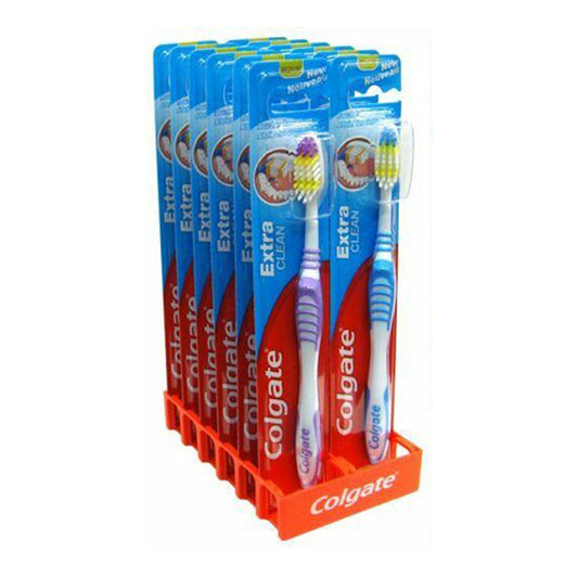COLGATE TOOTHBRUSH MEDIUM EXTRA CLEAN 12CT