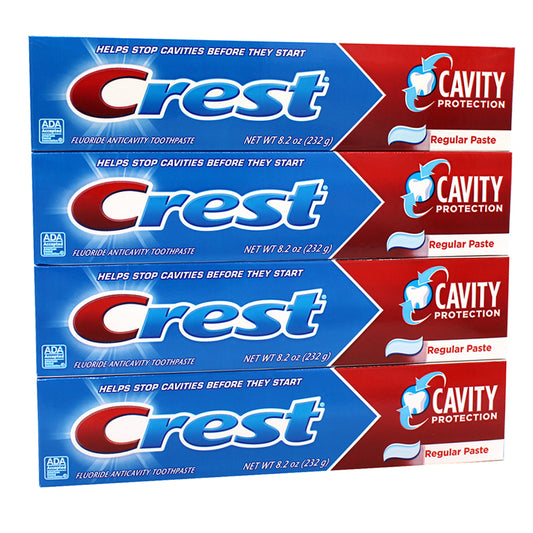 CREST REGULAR PASTE 8.2OZ/4CT