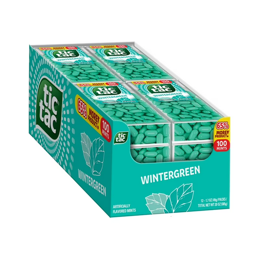 TIC TAC WNTRGREEN 100 MINTS-12CT