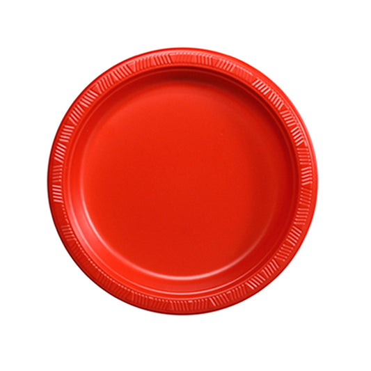 DISPOZEIT PLASTIC PLATE RED 9INCH/10CT