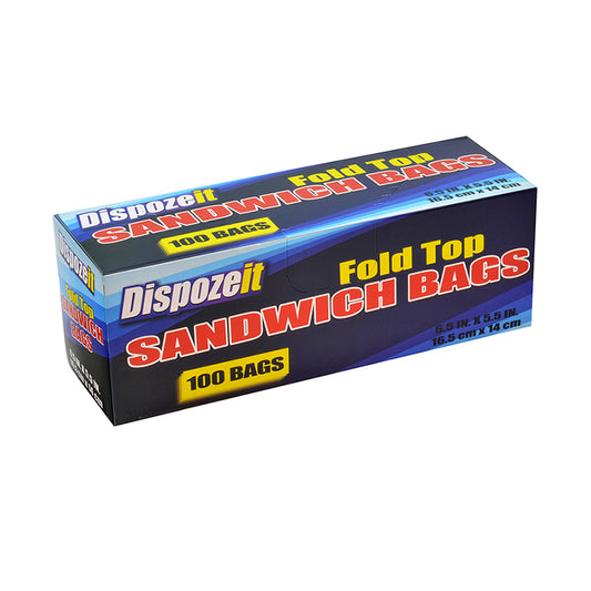 DISPOZEIT SANDWHICH BAG 100CT