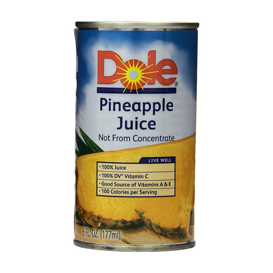 DOLE PINEAPPLE JUICE 6OZ 24CT