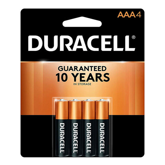 DURACELL BATTERIES AAA4 COPPERTP 18CT