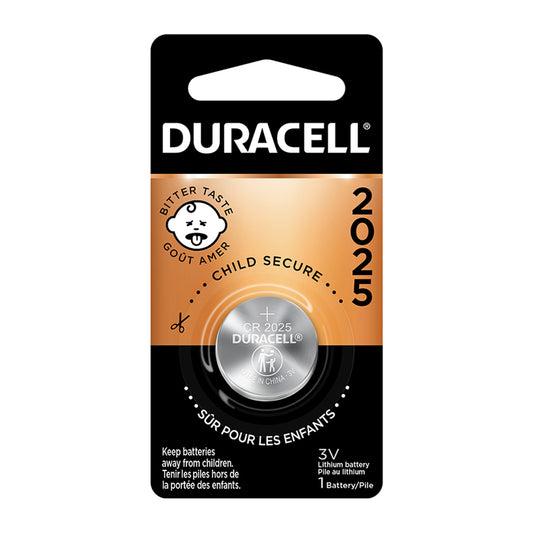 DURACELL LITHIUM BATTERY 3V #2025 1PK/6CT