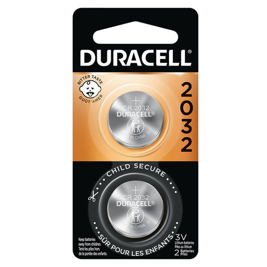 DURACELL LITHIUM BATTERY #2032 3V 2PK/6CT