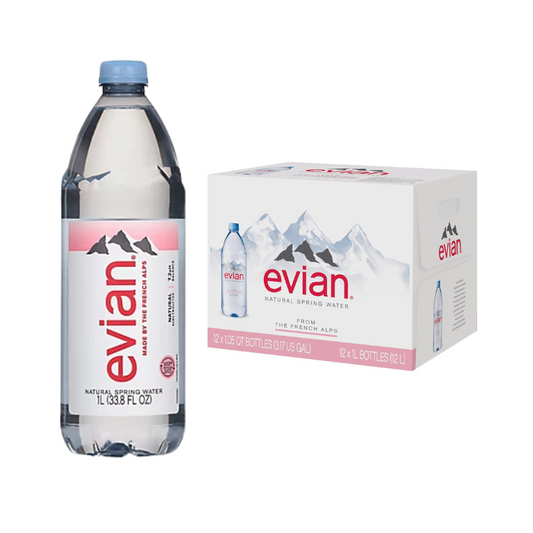 EVIAN WATER 1L/12CT
