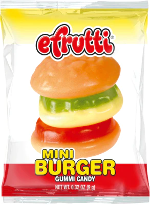 EFRUTTI MINI BURGER GUMMI 60CT