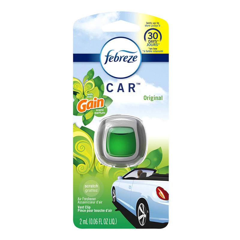 FEBREZE CAR VENT CLIP GAIN ORIGINAL 8CT