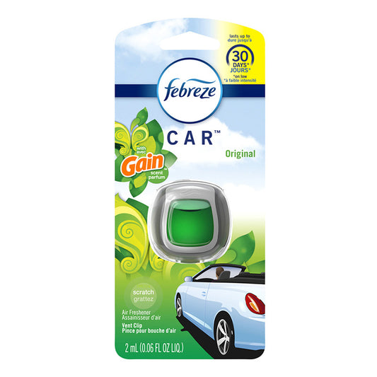 FEBREZE CAR VENT CLIP GAIN ORIGINAL 8CT