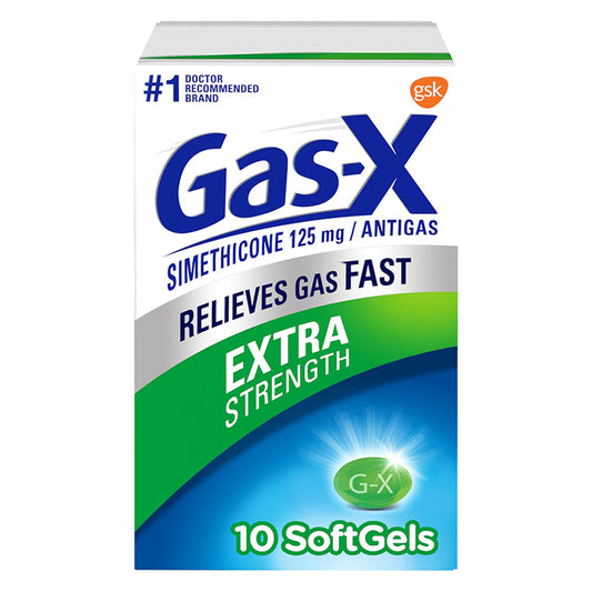 GAS-X SOFTGELS EXTRA STRENGTH 10CT