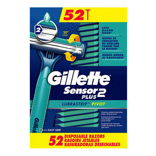 GILLETE SENSOR PLUS 52CT