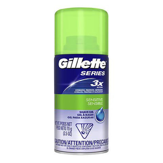GILLETTE SHAVE GEL 2.5OZ/6CT
