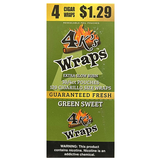 GOOD TIMES 4K'S WRAPS GREEN SWEET 4/1.29
