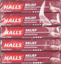 HALLS COUGH DROPS CHERRY 20CT