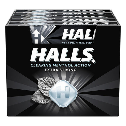 HALLS COUGH DROPS EXTRA STRONG 20CT