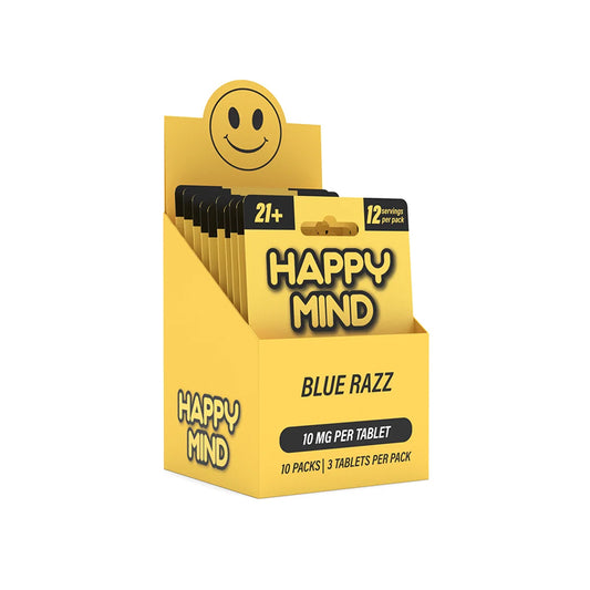 HAPPY MIND BLUE RAZZ 10MG/10CT