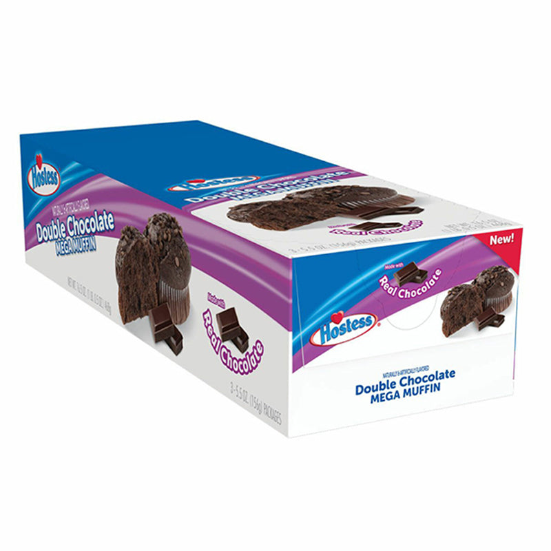 HOSTESS DOUBLE CHOCOLATE MUFFIN 5.5OZ/3CT