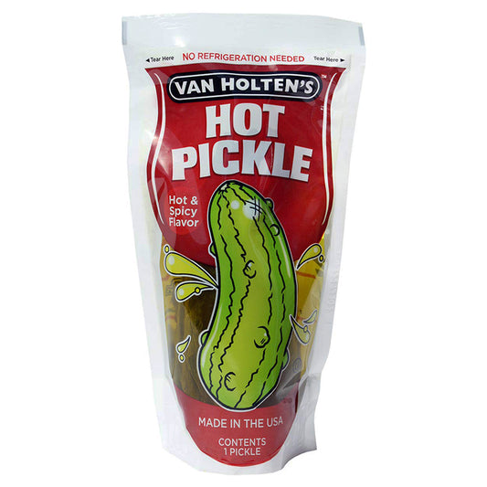 PICKLE IN POUCH JUMBO HOT 12CT