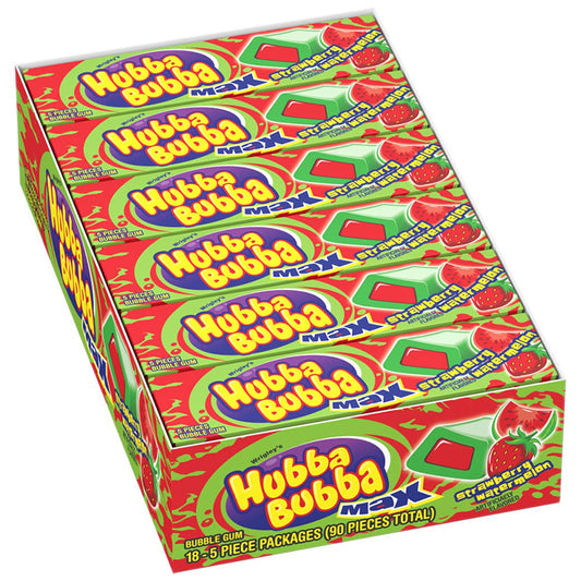 HUBBA BUBBA STRAWB WATRMLN 18CT