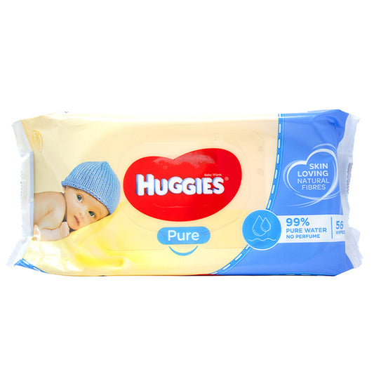 HUGGIES BABY WIPES PURE 56CT