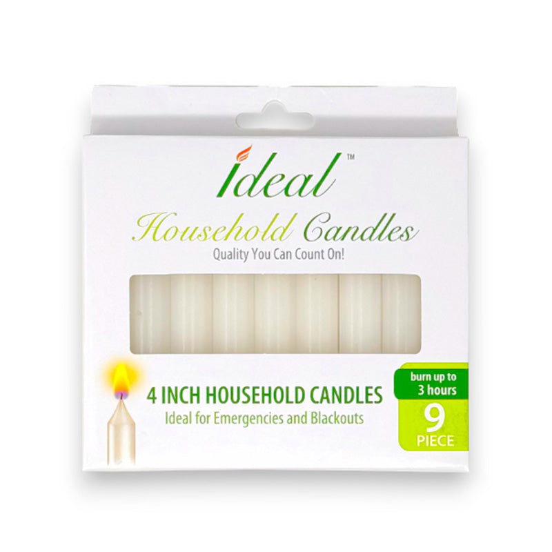 IDEAL TAPER CANDLES 4IN/9CT