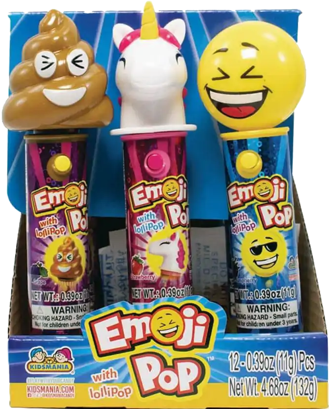 KIDSMANIA EMOJIPOP LOLLIPOP 12C