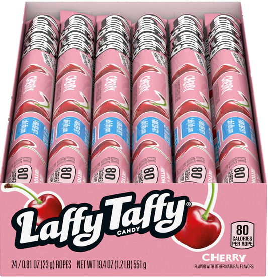 LAFFY TAFFY CHERRY ROPES 24CT