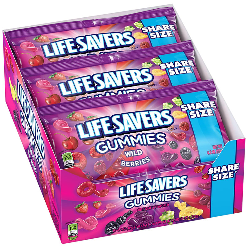 LIFE SAVERS GUMMIES WILD BERRIES 15CT