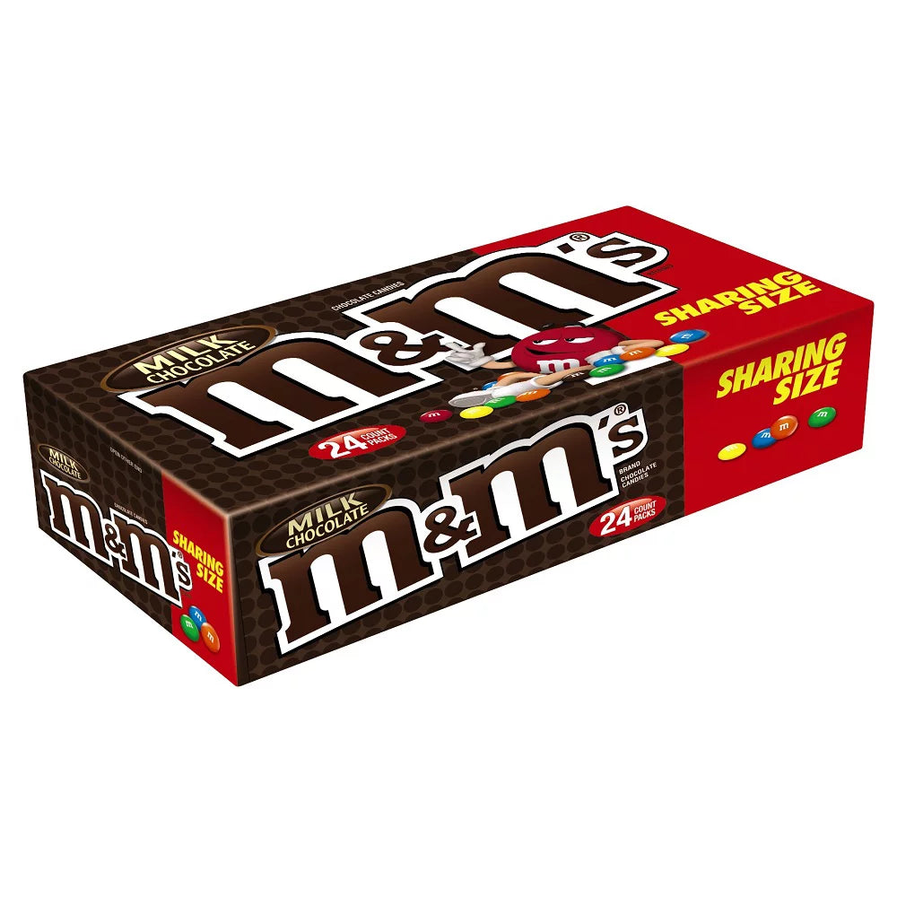 M&M MILK CHOC KING SIZE 24CT