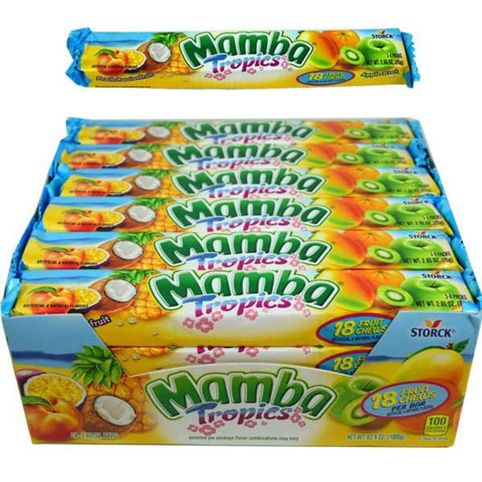 MAMBA FRUIT CHEWS TROPICS 24CT