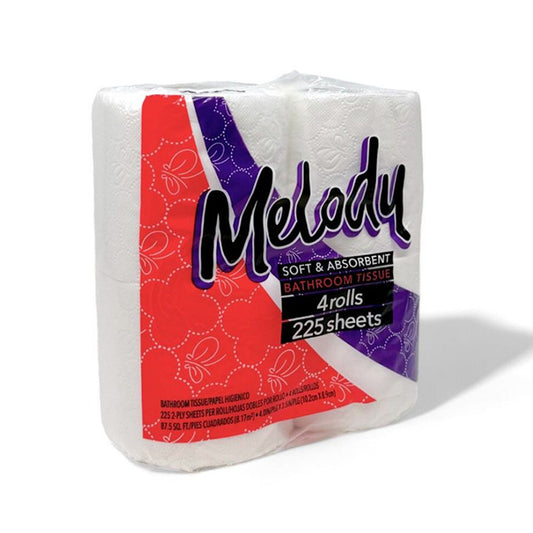 MELODY BATHROOM TISSUE 4PK/24CT
