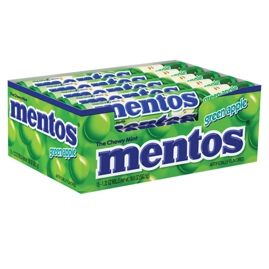 MENTOS GREEN APPLE 15CT