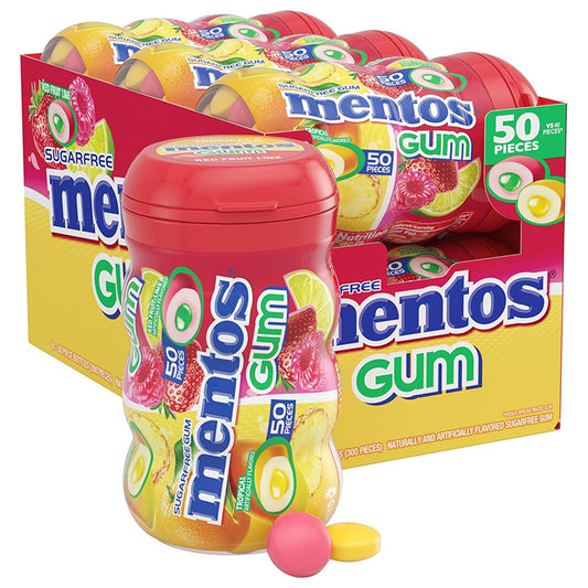 MENTOS GUM RED FRUIT LIME 6CT